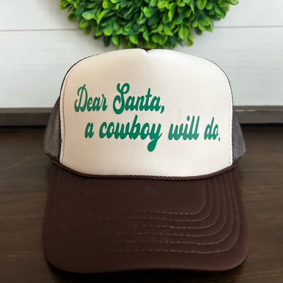 DEAR SANTA a cowboy will do 
Otto trucker hat NWT - Picture 8 of 8